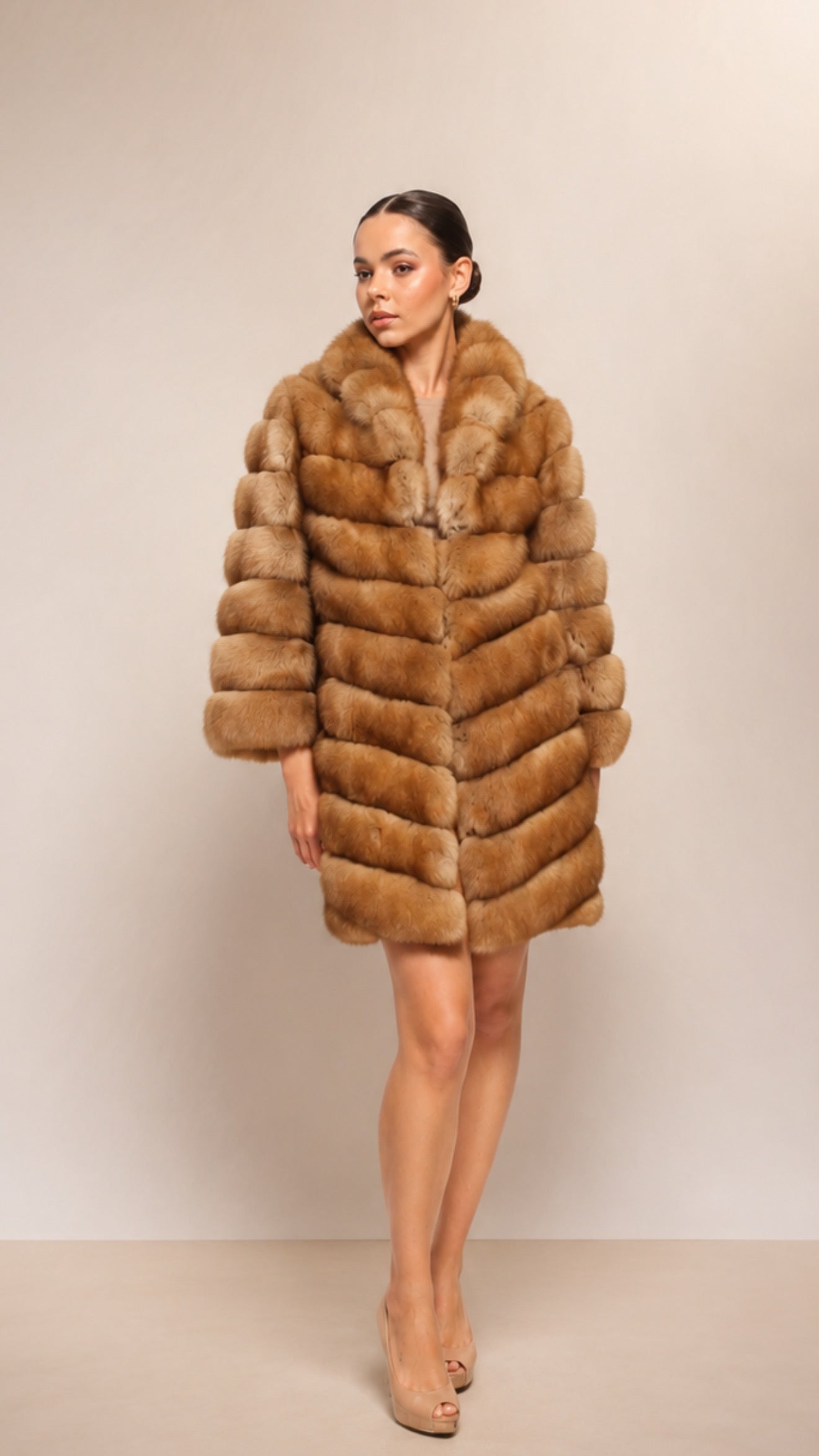Marten fur coat